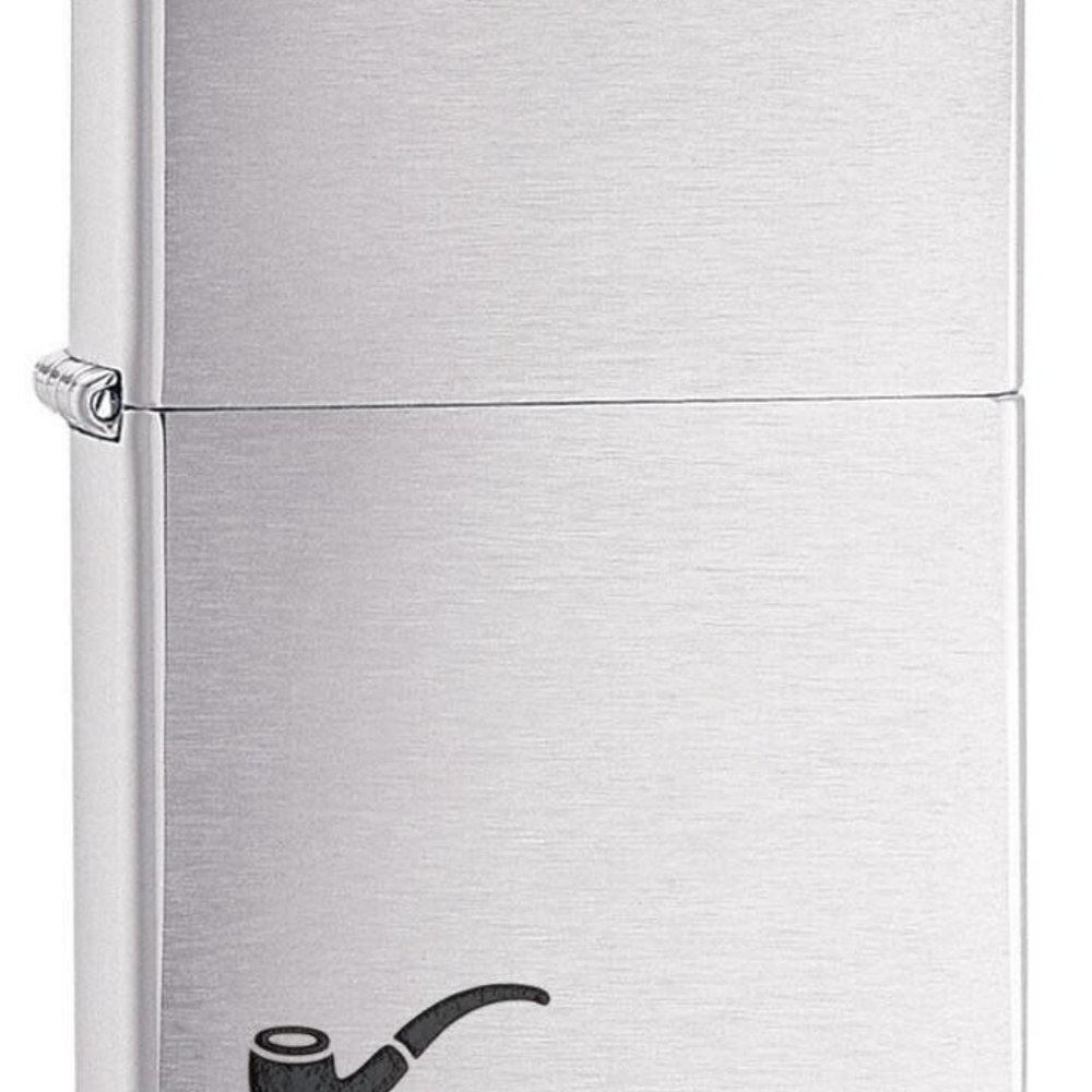 Zippo 200PL, Pipe Lighter, Classic Brushed Chrome Finish Lighter